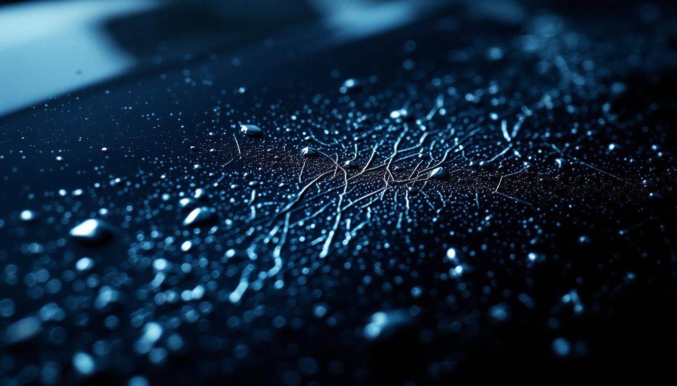 Rysy na lakierze samochodu — zbliżenie